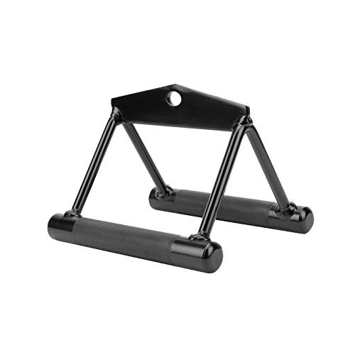 YOUXI Double D Handle - Cable Machine Handle Attachments- Weight Lifting Workout Accessories -Black-