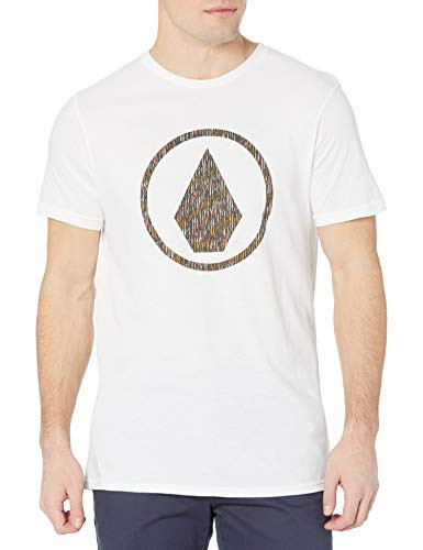 Volcom Men's Infillion Short Sleeve Tee Shirt- White- Large