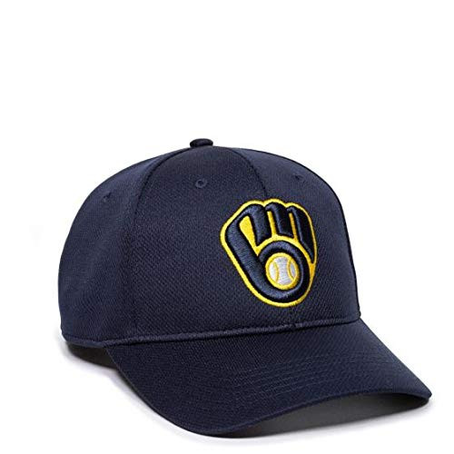 Milwaukee Brewers ADULT Adjustable Hat MLB Officially Licensed Major League Baseball Replica Ball Cap Milwaukee Brewers ADULT Adjustable Hat MLB Officially Licensed Major League Baseball Replica Ball Cap