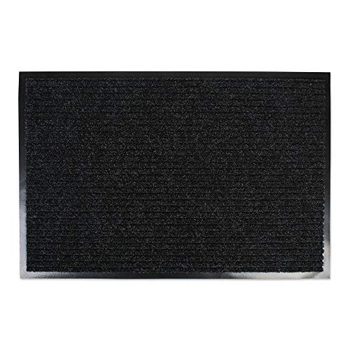 DII Durable Low Profile- Pet Friendly Indoor/Outdoor Doormat for Home or Commercial Use- 30x48- Charcoal Black Utility Mat