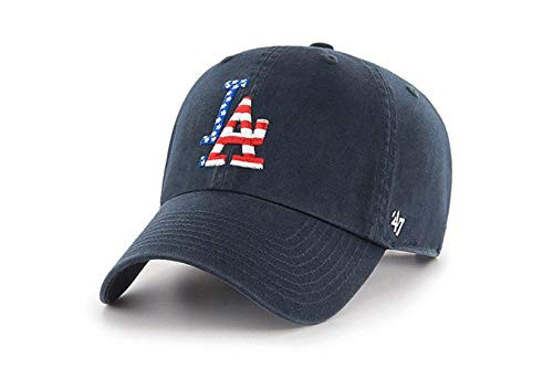 47 MLB Spangled Banner Clean Up Adjustable Hat- One Size Fits All -Los Angeles Dodgers- 47 MLB Spangled Banner Clean Up Adjustable Hat- One Size Fits All -Los Angeles Dodgers-