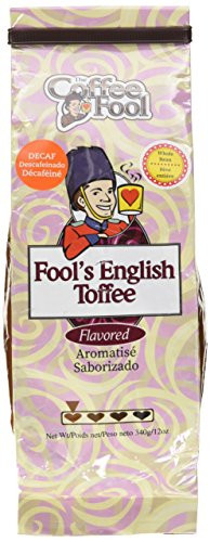 Coffee Fool's Decaf English Toffee (Whole Bean)