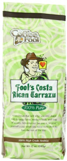 The Coffee Fool Fool's Costa Rican Tarrazu Whole Bean Coffee,12 Ounce The Coffee Fool Fool's Costa Rican Tarrazu Whole Bean Coffee,12 Ounce