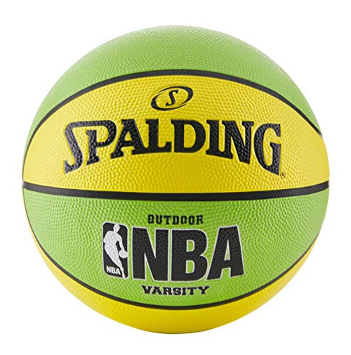 Spalding NBA Varsity Neon Outdoor Basketball - Green/Yellow - Official Size 7 (29.5") Spalding NBA Varsity Neon Outdoor Basketball - Green/Yellow - Official Size 7 (29.5")