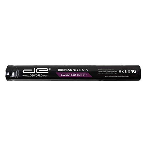 77175 Rechargeable Replacement Battery for Streamlight SL-20XLED SL-20XP-LED- UltraStinger- Superstinger- SL20L- SL-20LP | 1800mAh Ni-Cd 6.0V
