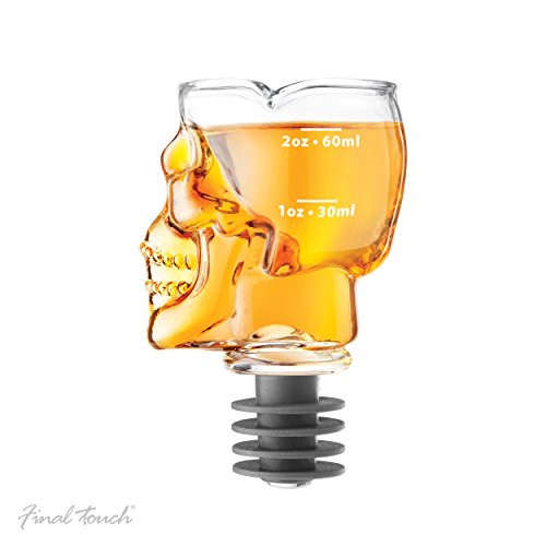 Final Touch Brain Freeze Skull Jigger/Stopper