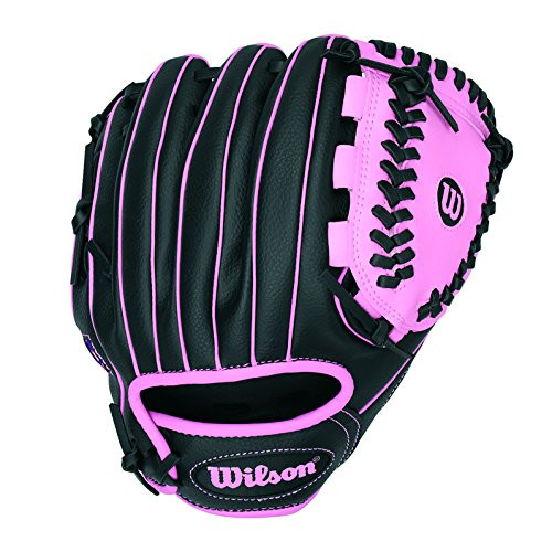Wilson A200 10inch Tee Ball Glove- Black/Pink - Right Hand Throw