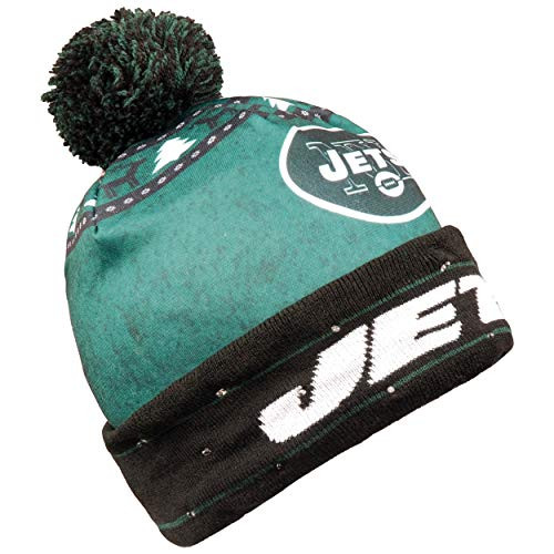 FOCO NFL New York Jets -2018 Edition- Ugly Light Up Printed Beanie