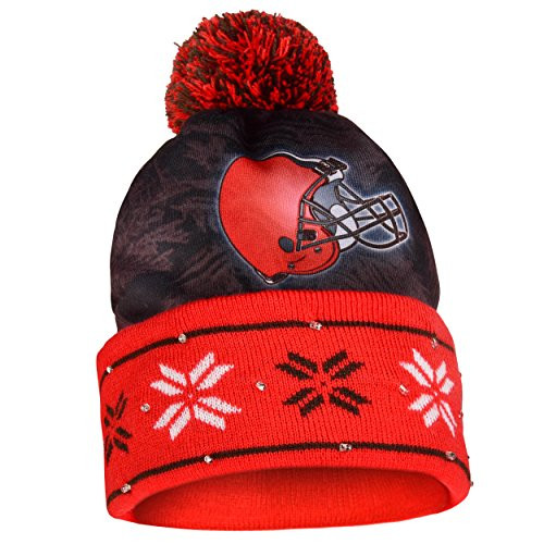 Cleveland Browns Big Logo Light Up Printed Beanie