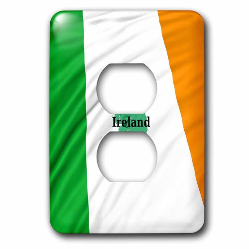 3dRose lsp_204481_6"Irish Flag Design" 2 Plug Outlet Cover