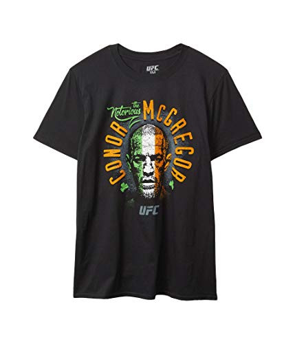 UFC Officially Licensed Mens Conor McGregor Flagged T-Shirt Black LG