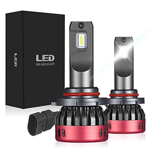 SGTTX 9005 HB3 LED Headlight Bulbs-60W 6000K 9000 Lumens Extremely Bright High Beam All-in-One Conversion Kit- Cool White IP68 Waterproof- Pack of 2