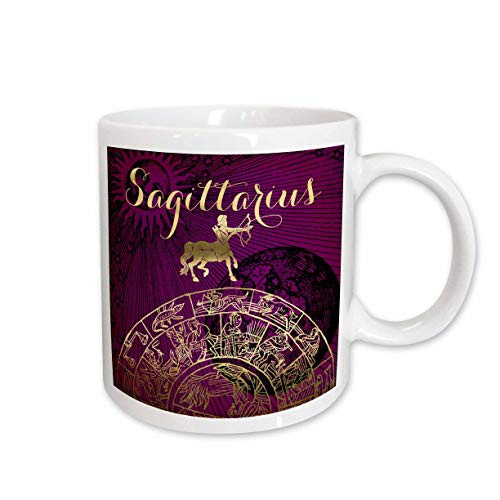 3dRose 269265_1 Sagittarius Symbol Astrology Wheel Zodiac Sign Horoscope Mug 11 oz