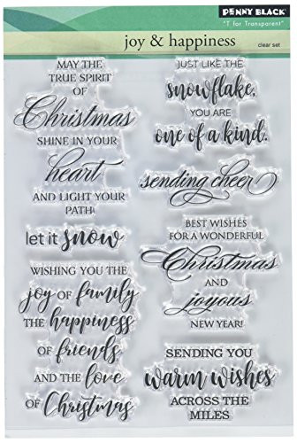 Penny Black Series Clear Stamp Set 30-440 Joy & Happiness