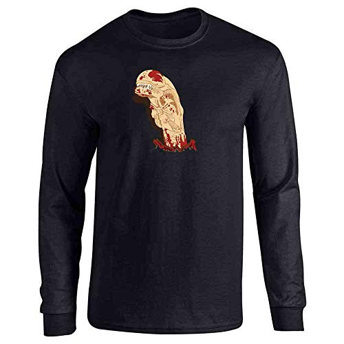 Pop Threads Chestburster Horror Alien Halloween Costume Black 3XL Full Long Sleeve Tee T-Shirt