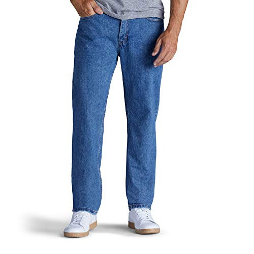 Lee Men's Relaxed Fit Straight Leg Jean- Pepperstone- 38W x 29L