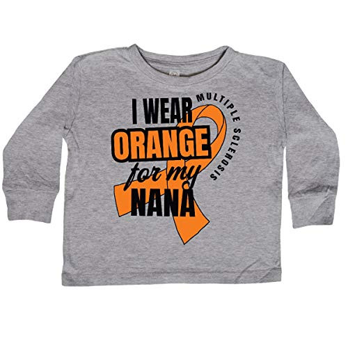 inktastic I Wear Orange Toddler Long Sleeve T-Shirt 2T Athletic Heather 34835