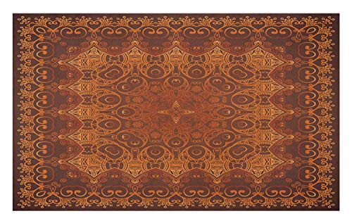 Ambesonne Antique Doormat- Vintage Lacy Persian Pattern from Ottoman Empire Palace Carpet Style Art- Decorative Polyester Floor Mat with Non-Skid Backing- 30inch X 18inch- Orange Brown Ambesonne Antique Doormat- Vintage Lacy Persian Pattern from Ottoman Empire Palace Carpet Style Art- Decorative Polyester Floor Mat with Non-Skid Backing- 30inch X 18inch- Orange Brown
