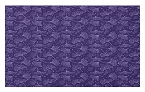 Ambesonne Gingko Doormat- Psychedelic Biloba Tree Leafage Floral Plant Beauty Essence Growth Motif- Decorative Polyester Floor Mat with Non-Skid Backing- 30inch X 18inch- Violet Dark Purple Ambesonne Gingko Doormat- Psychedelic Biloba Tree Leafage Floral Plant Beauty Essence Growth Motif- Decorative Polyester Floor Mat with Non-Skid Backing- 30inch X 18inch- Violet Dark Purple