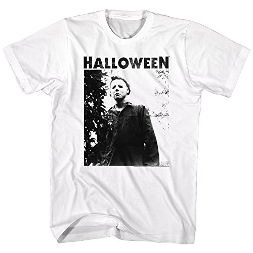 Halloween Scary Horror Slasher Movie Franchise Michael Meyers Adult T-Shirt 4X White