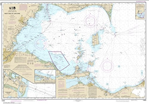 NOAA Chart 14830-West End of Lake Erie- Port Clinton Harbor- Monroe Harbor- Lorain to Detroit River- Vermilion - Water-Resistant - by East View Geospatial