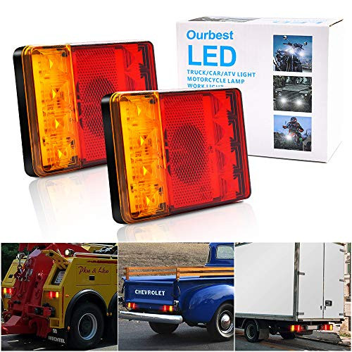 Truck Tail Light Bar- Super Bright Tail Turn Signal Brake Reverse Tail Light for 12/24v Truck Boat Snowmobile Trailer Pickup RV Camper UTV UTE Vans