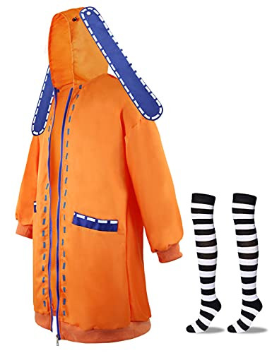 Ainiel Yomoduki Runa Orange Rabbit Long Coat Kakegurui Jabami Yumeko Cosplay Costumes -Small-