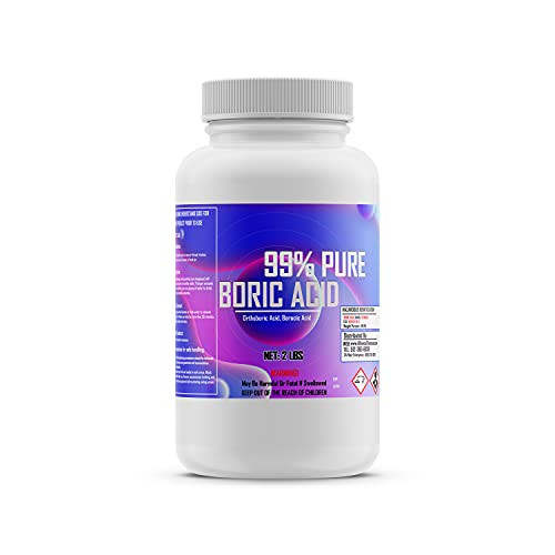 Boric Acid - 2LB Canister - Ultra Fine Granular Powder - Industrial Grade Strength - High Purity