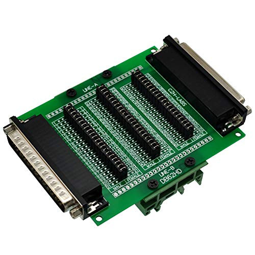 D-Sub Diagnostic Test Breakout Module Board with DIN Rail Mount Bracket -DSUB DB62HD-