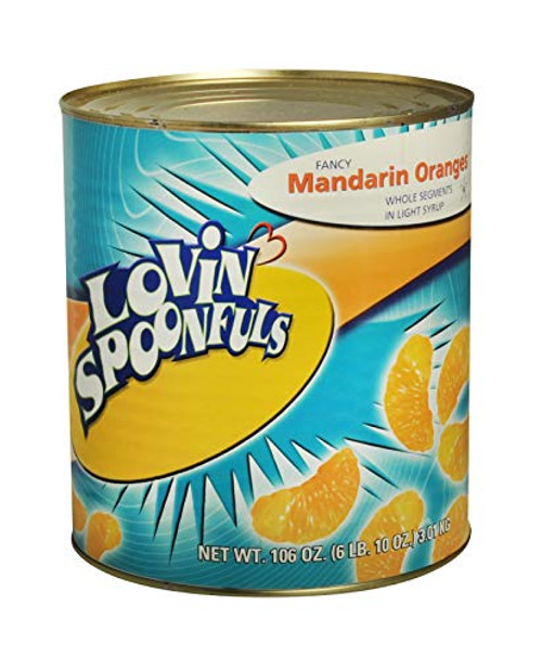 Lovin' Spoonfuls 10 Light Syrup Packed Canned Fruit- Mandarin Orange -1 - 105oz Can-