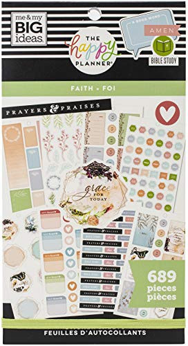 ME  and  MY BIG IDEAS HAPPY PLANNER STCKRS- Faith Be Still- 689/Pkg