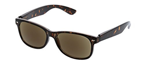 Peepers by PeeperSpecs Bayfront Square Sunglasses- Tortoise - Polarized No Correction Lenses- 56 mm Plus 0