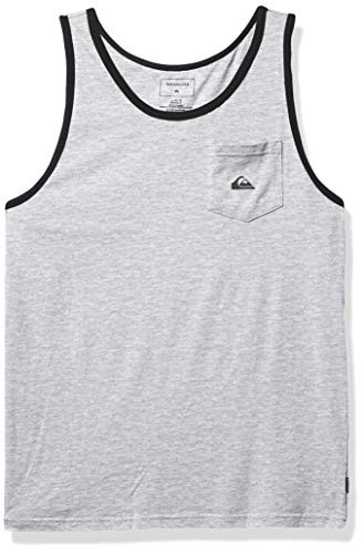 Quiksilver Men's COMP Logo Pocket TEE- Athletic Heather- X-Large