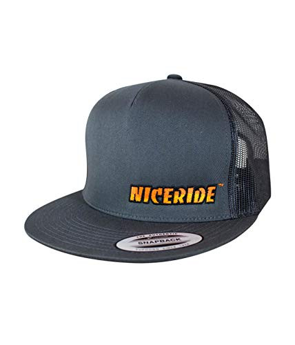NICERIDE Baseball Cap - The Cledus  Classic 6006 Snapback Trucker Baseball Hat Charcoal