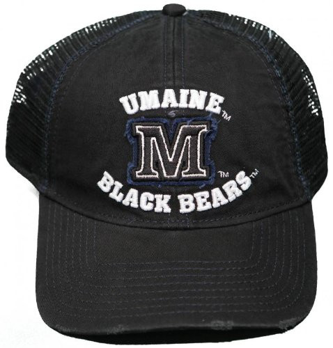 New University of Maine Black Bears Snap Back Hat 3D Embroidered Mesh Back Cap