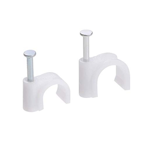 NA 8mm 10mm Cable Wire Clips Wire Nails Nails Nails Cable Organizer Tie Holder 400pcs