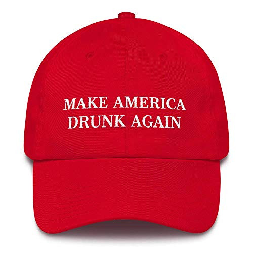 Baseball Caps Make America Drunk Again Hat Embroidered Dad Cap