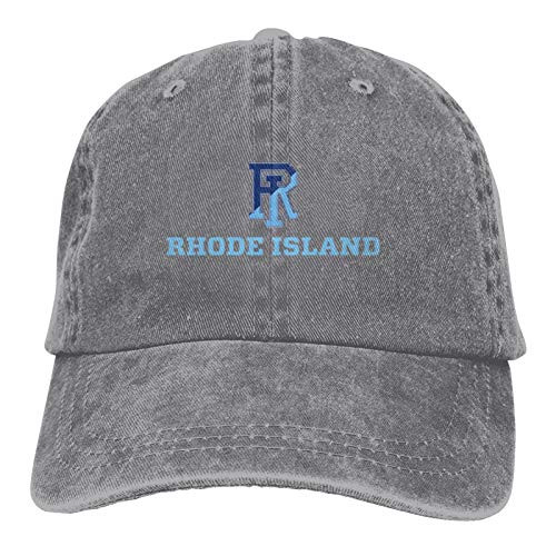 Uri University of Rhode Island Rams Casquette Classic Cowboy Hat Adjustable Baseball Cap Gray