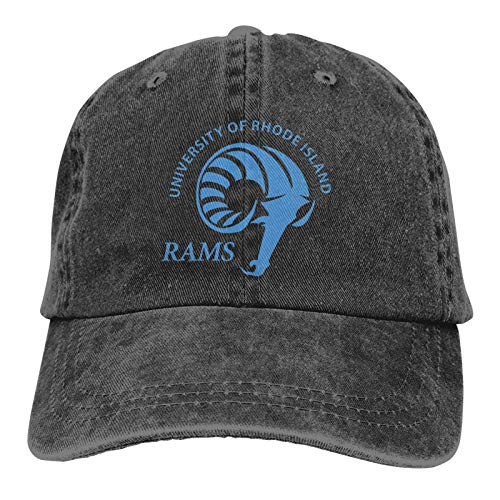 Uri University of Rhode Island Rams Casquette Classic Cowboy Hat Adjustable Baseball Cap Black