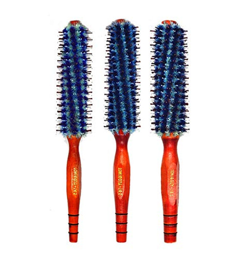 Healthcom 3 in 1 Boar Bristle Round Hair Brush Set with Nylon Pin Detangling Hair Brush with Wooden Handle Natural Boar Bristle Round Styling Hair Brush Hair Comb Hair Drying Styling Curling for Women Men Healthcom 3 in 1 Boar Bristle Round Hair Brush Set with Nylon Pin Detangling Hair Brush with Wooden Handle Natural Boar Bristle Round Styling Hair Brush Hair Comb Hair Drying Styling Curling for Women Men