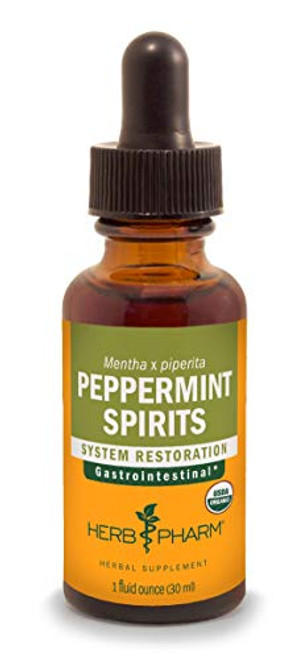 Herb Pharm Certified Organic Peppermint Spirits Liquid Extract Digestive Support Blend - 1 Ounce Herb Pharm Certified Organic Peppermint Spirits Liquid Extract Digestive Support Blend - 1 Ounce