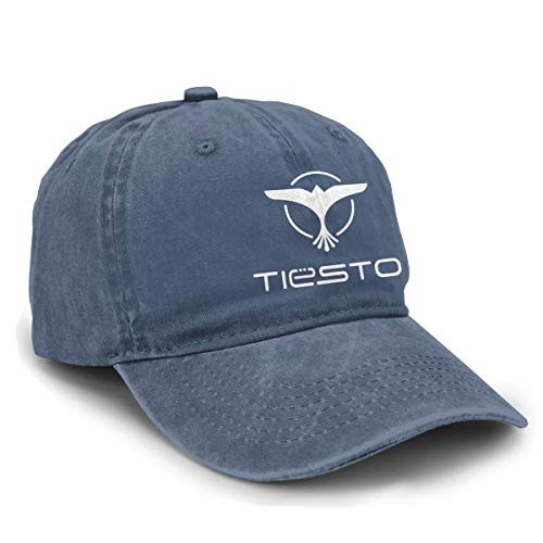 Nanasang Dj Tiesto Logo Adjustable Unisex Women's Men's Denim Cap Baseball Caps Casual Summer Navy