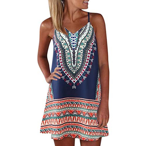 Womens Summer Dress Sleeveless Boho Floral Print Mini Tank Dress Plus Size Beach Casual Sundress Short Dress Womens Summer Dress Sleeveless Boho Floral Print Mini Tank Dress Plus Size Beach Casual Sundress Short Dress
