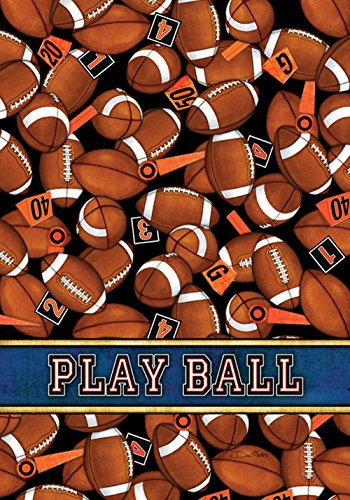 Toland Home Garden Game Time 28 x 40 Inch Decorative Sport Football Play Ball House Flag