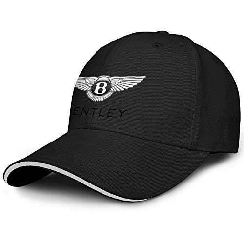 Mens Womens Baseball Cap Low Key Bentley-Logo- Sparkle Adjustable Baseball Cap Sun Hat