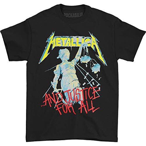 Metallica Men's Justice for All T-Shirt- Black- X-Large