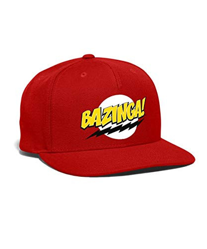The Big Bang Theory Bazinga Snapback Cap- red