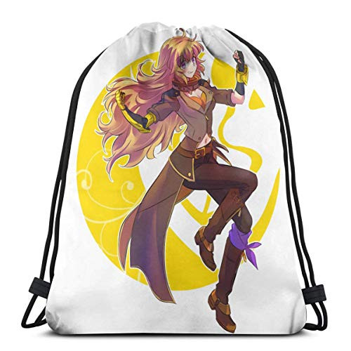 3d Anime Rwby Yang Xiao Long Drawstring Bag Sport Gym Backpacks Storage Goodie Cinch Bag