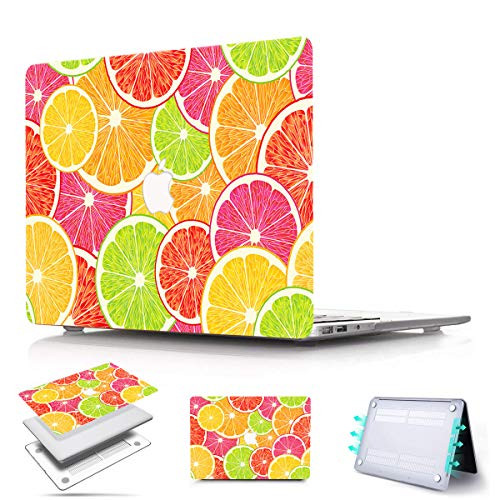 PapyHall MacBook Pro 13 inch Retina Case 2015-2012 Release A1425 A1502- Clear See Through Hard Cover for MacBook Pro 13 inch with Retina Display-Not Touch- A1502 A1425- T-Orange Slices