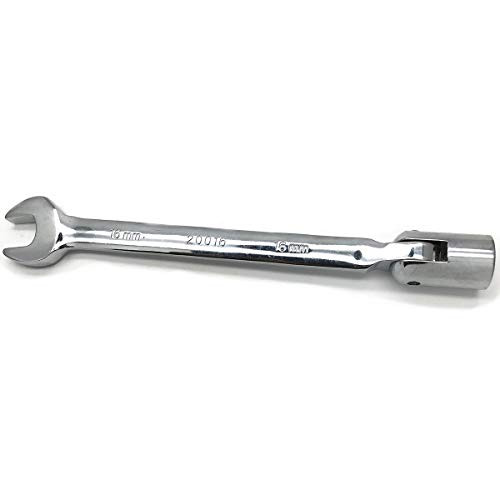 XMHF 16mm Swivel Head Flex Combination Socket Spanner Wrench Auto Car Repairing Tool
